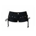 K-Idol Noir Denim Shorts