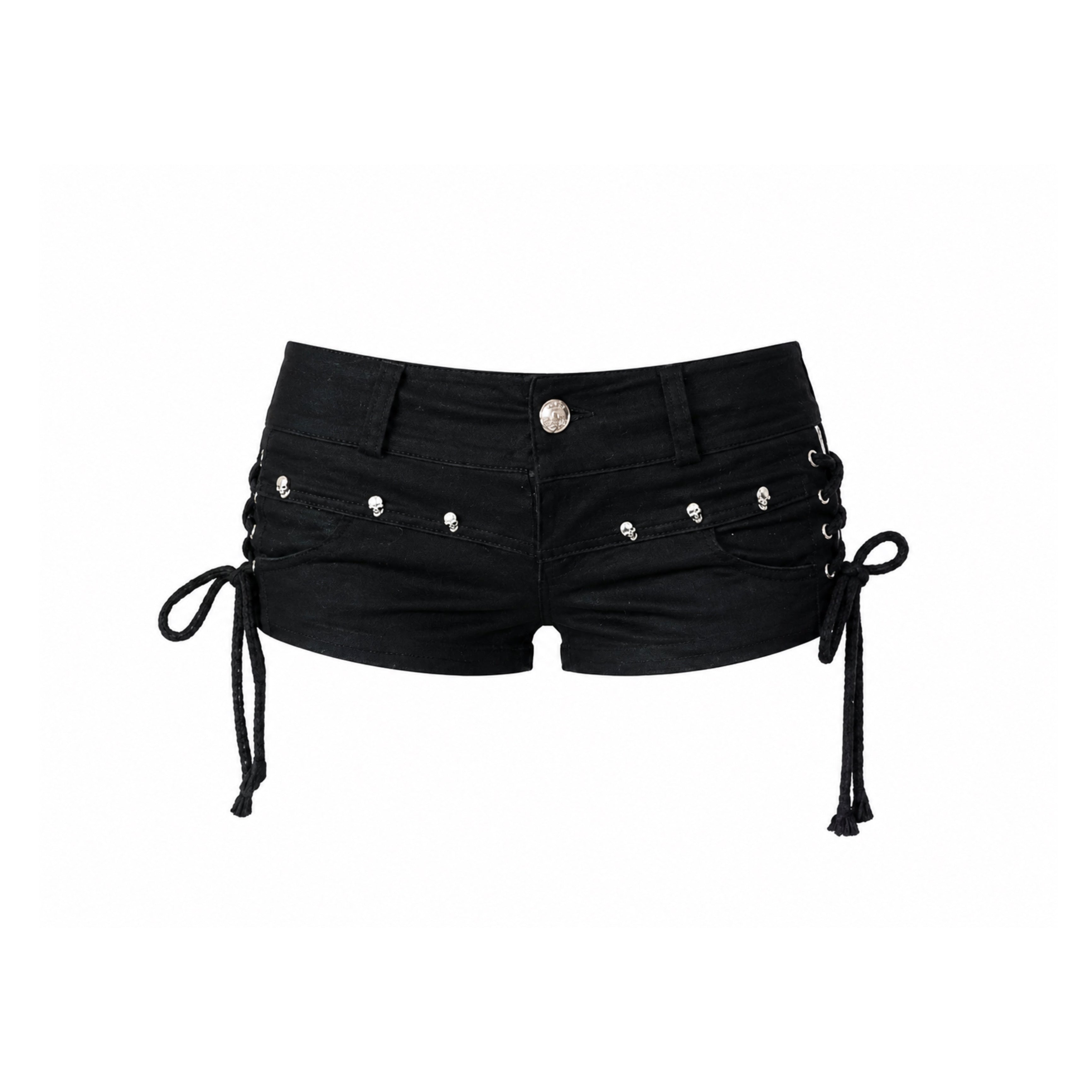 K-Idol Noir Denim Shorts