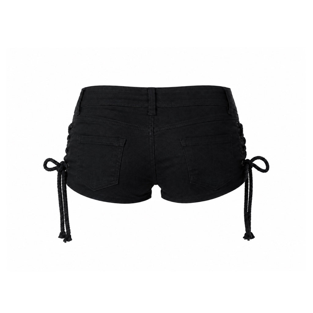 K-Idol Noir Denim Shorts