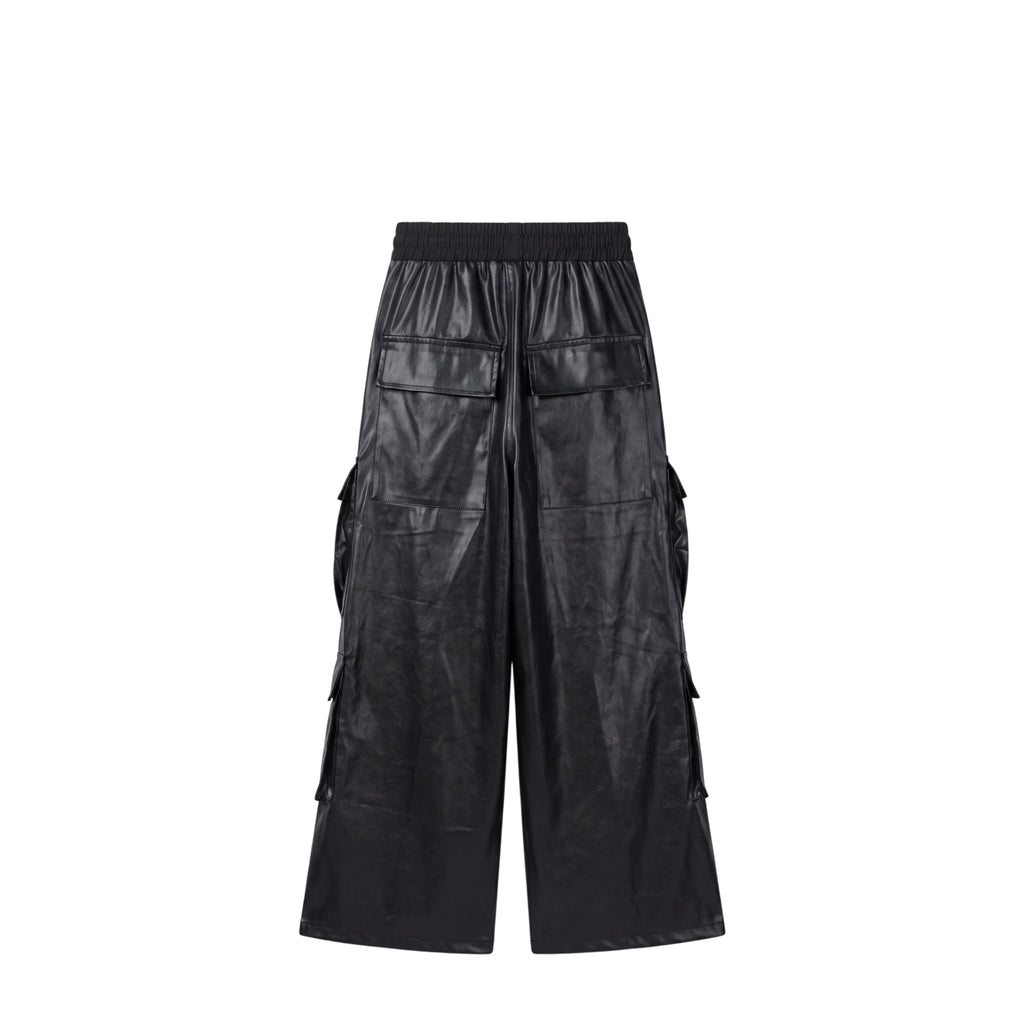 ShadowFlex Leather Cargo Pants