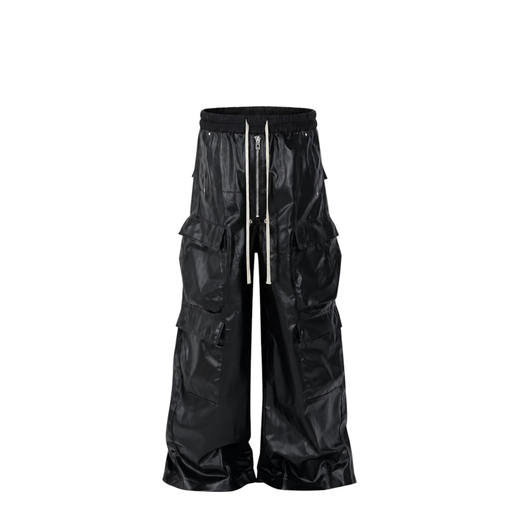 ShadowFlex Leather Cargo Pants