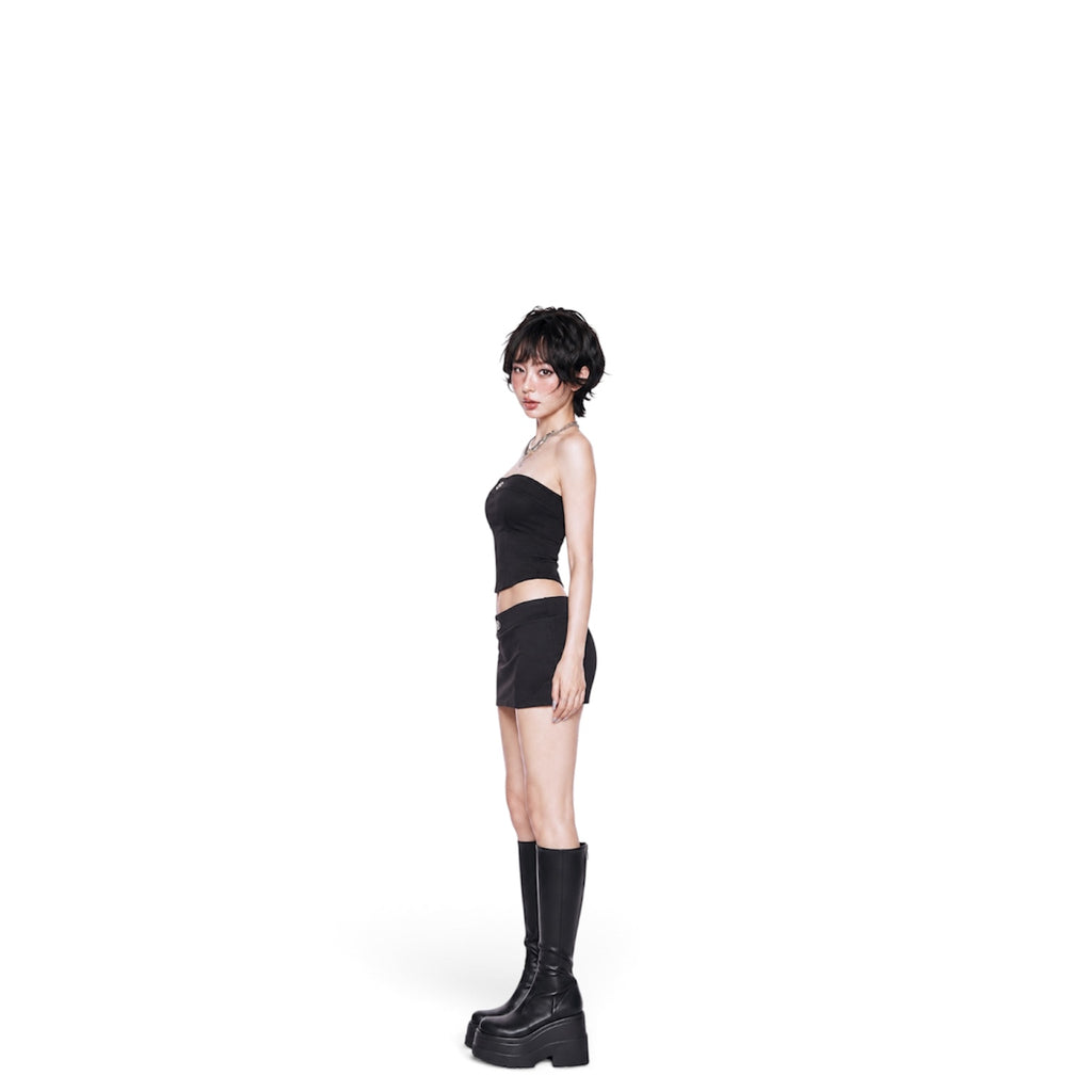 Midnight Rebel Platform Boots
