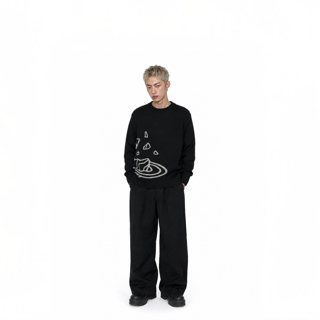 Planet Street Jacquard Crewneck