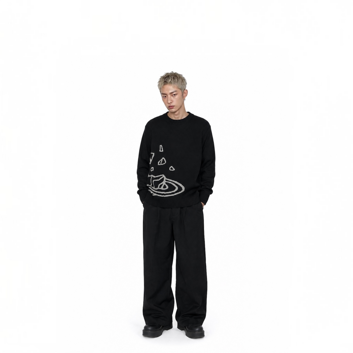 Planet Street Jacquard Crewneck
