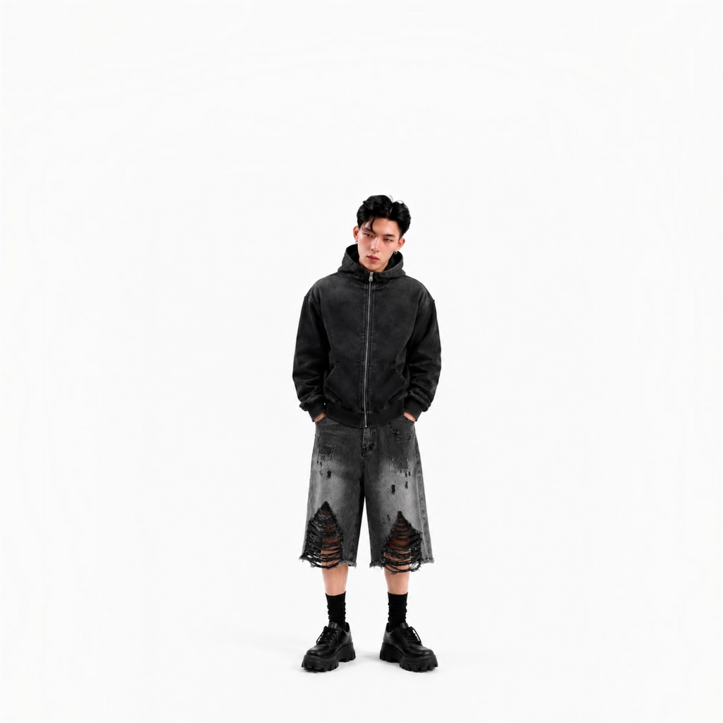 Midnight Y2K Denim Shorts