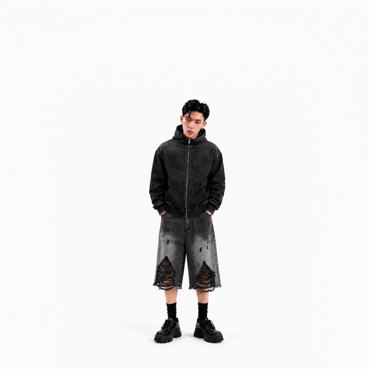Midnight Y2K Denim Shorts