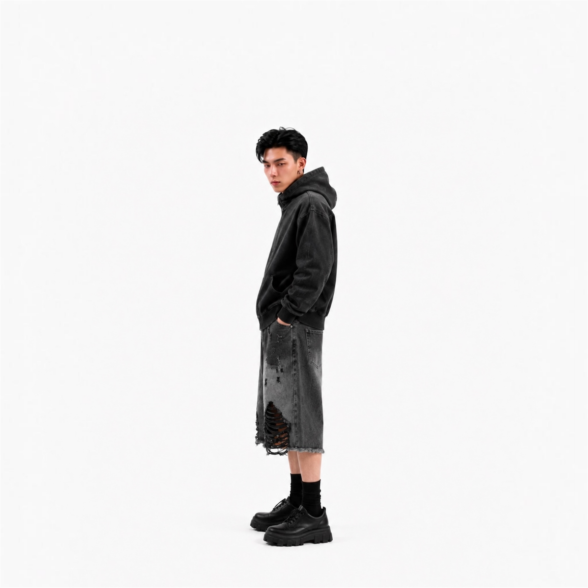 Midnight Y2K Denim Shorts