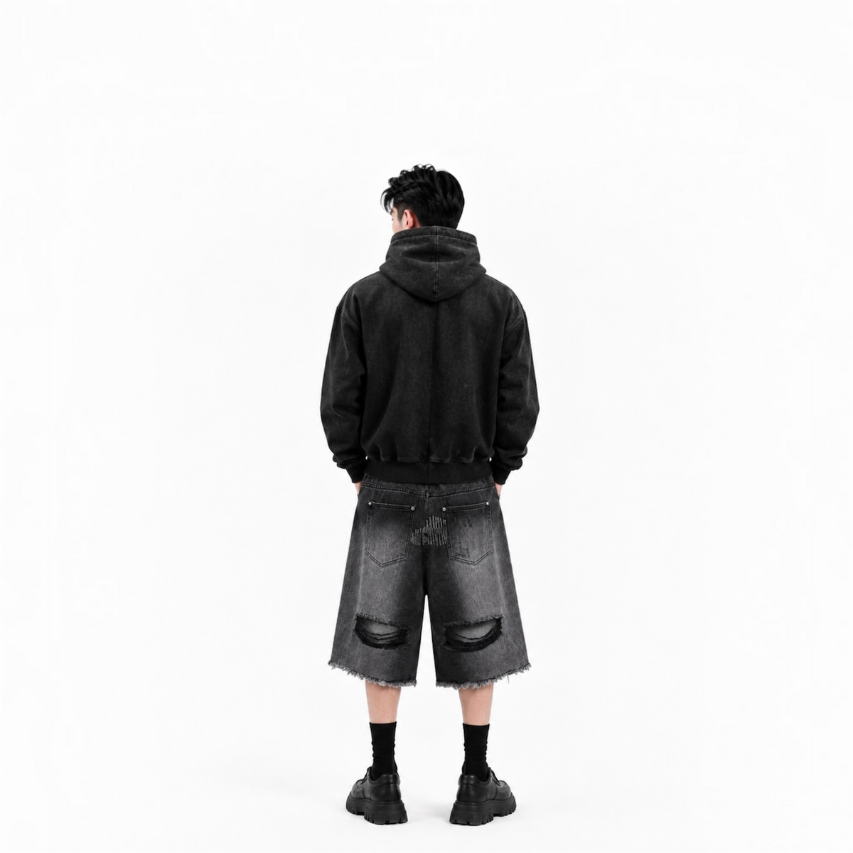 Midnight Y2K Denim Shorts