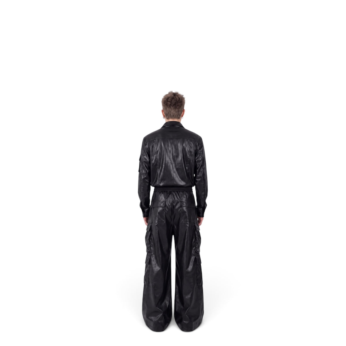 ShadowFlex Leather Cargo Pants