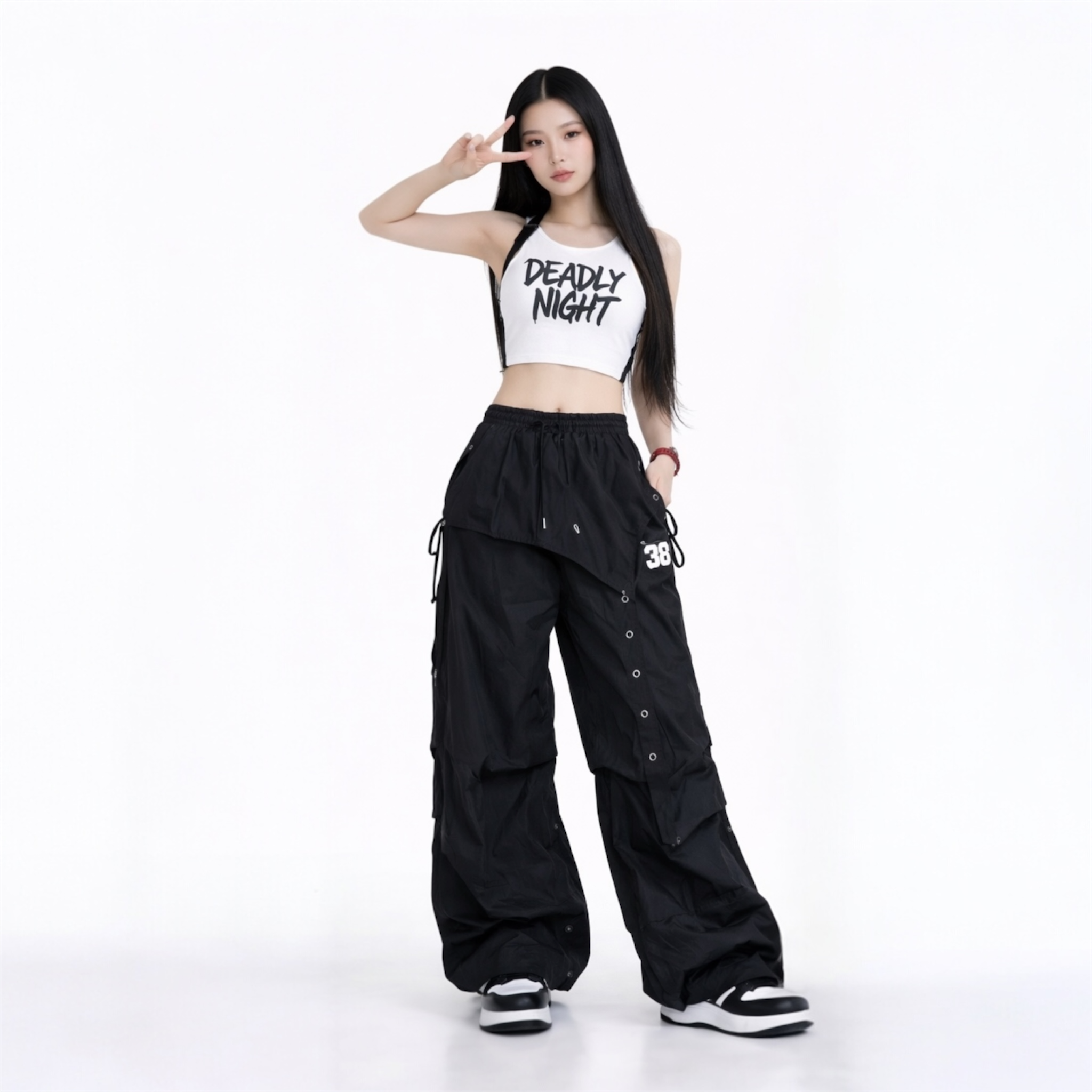 Hip Hop Wide-Leg Pants