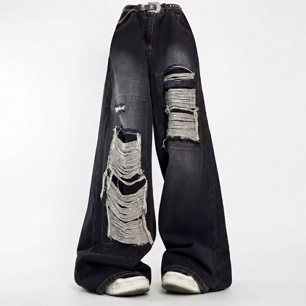 High-Waist Gothic Jeans