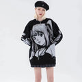 Y2K Women’s Hip Hop Harajuku Anime Girl Knitted Sweater