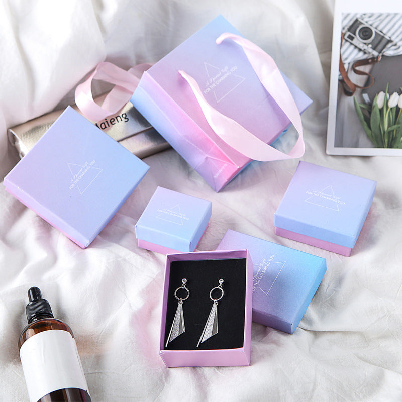 Gradient Jewelry Gift Box for Rings, Bracelets, Necklaces