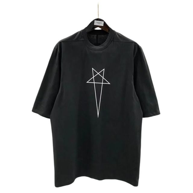 Men's Oversized Gothic Cotton T-Shirt - Summer Streetwear