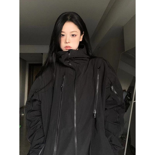 Deeptown Harajuku Women's Waterproof Y2K Windbreaker