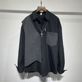 Owen Seak Men's Casual Gothic Oversized Long Sleeve Shirt