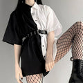 Gothic Style Loose High-Waisted Mini Dress 2020