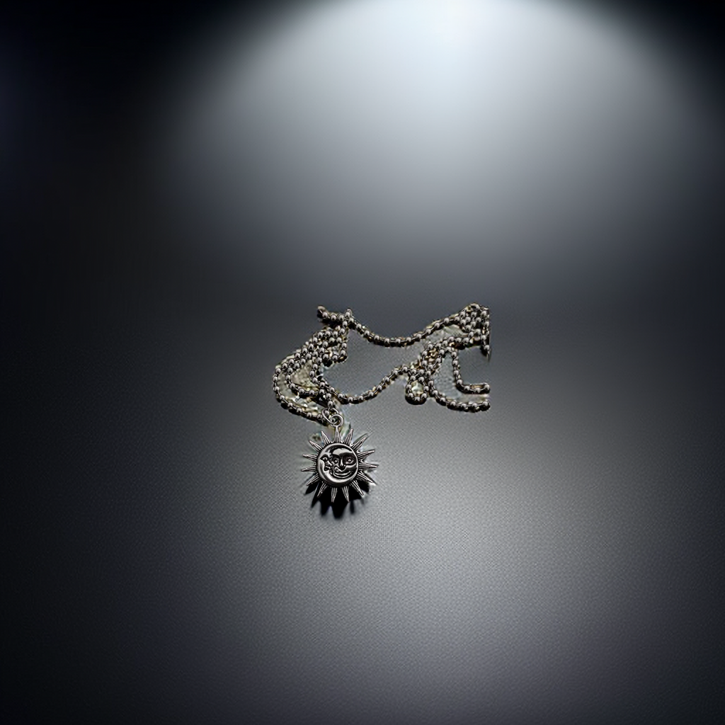 Men's Personalized Casual Necklaces with Sun Smiley