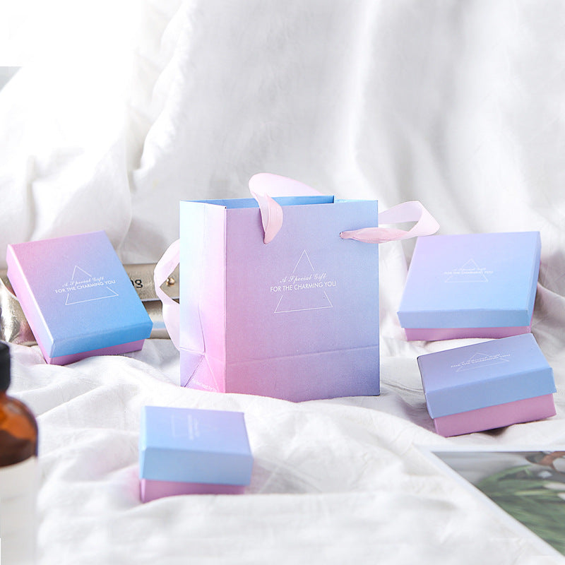 Gradient Jewelry Gift Box for Rings, Bracelets, Necklaces