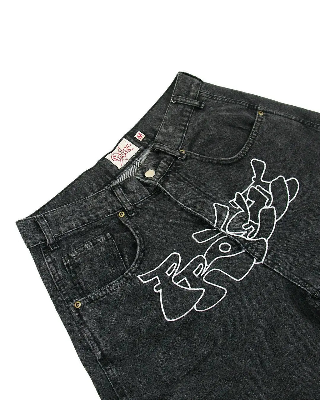 Y2K Hip Hop Denim Shorts for Men and Women