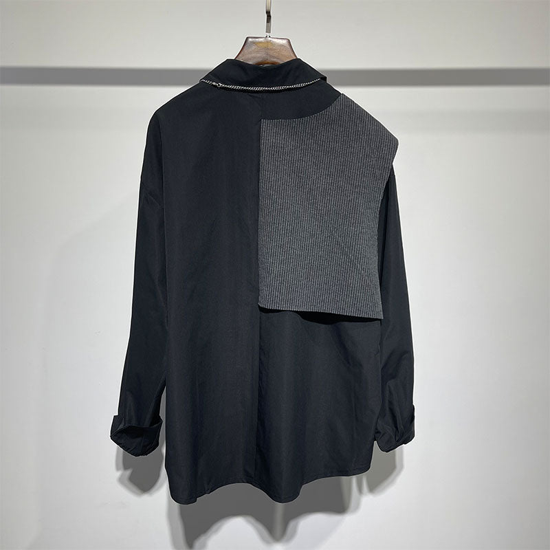 Owen Seak Men's Casual Gothic Oversized Long Sleeve Shirt
