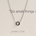 Minimalist Mini Short Necklaces with Black Zirconia