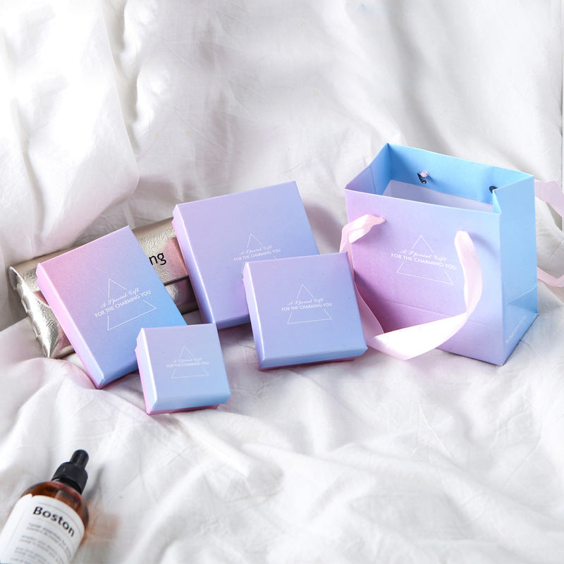 Gradient Jewelry Gift Box for Rings, Bracelets, Necklaces